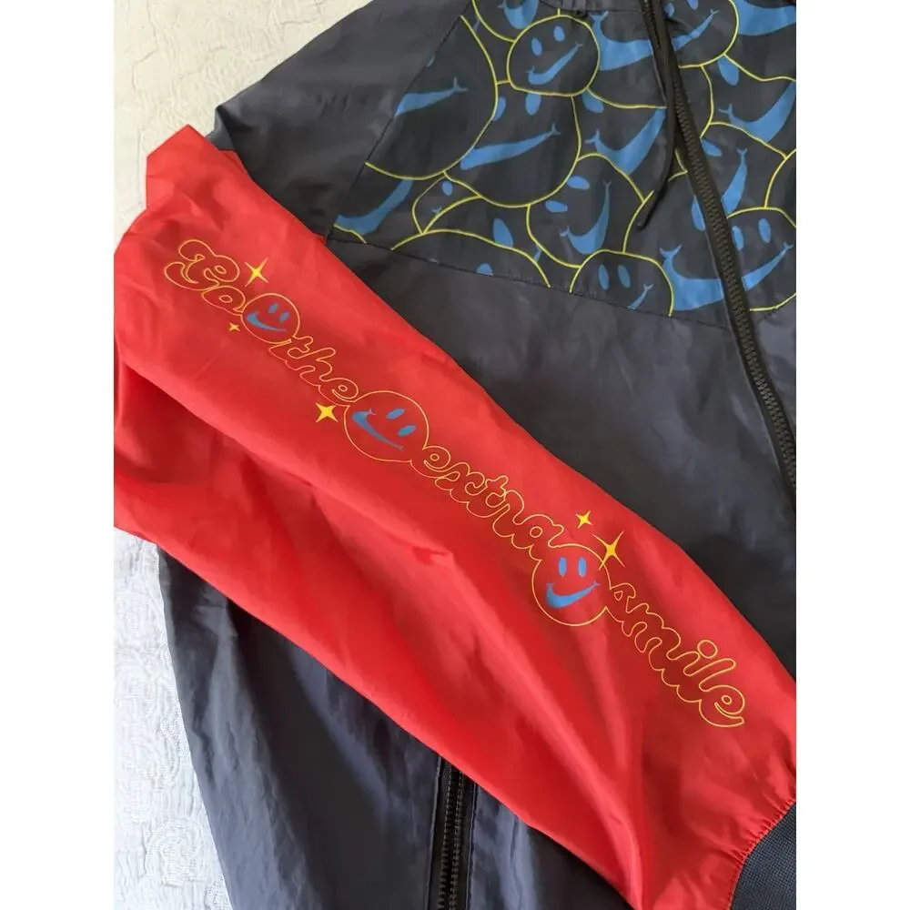 Nike Windrunner Jacket Go The Extra Smile DQ3526-437‎ Blue/Red Men's Sz Large